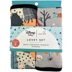 2 Disney Nightmare Before Christmas 3 Layer Baby Lovey Set 16"‎ Copper Pearl NWT